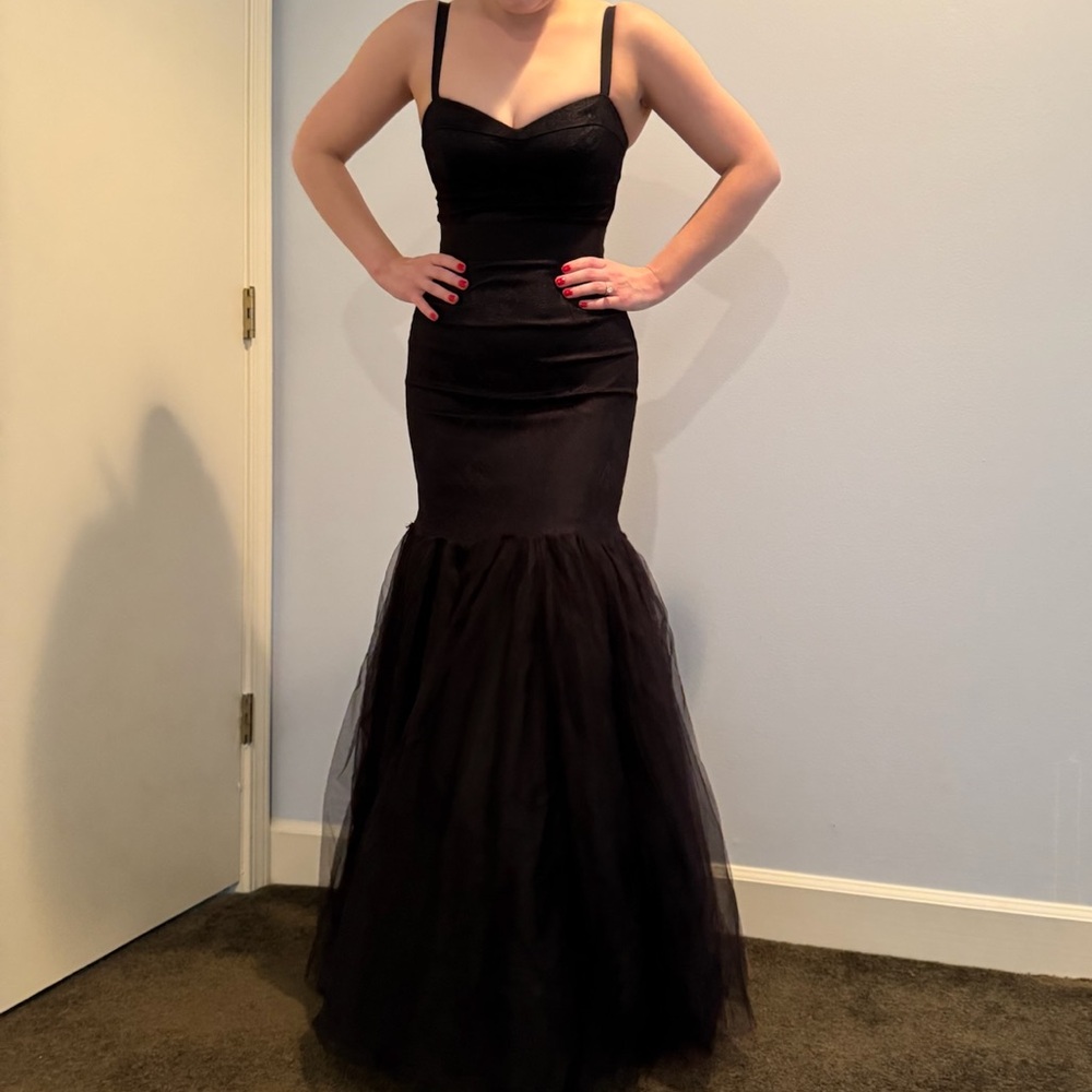 Black Formal Tulle Gown